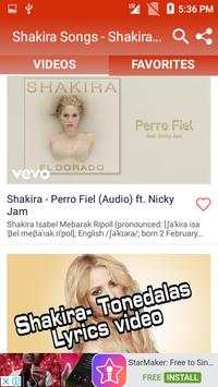 Shakira Songs - Shakira Video Song screenshot 4