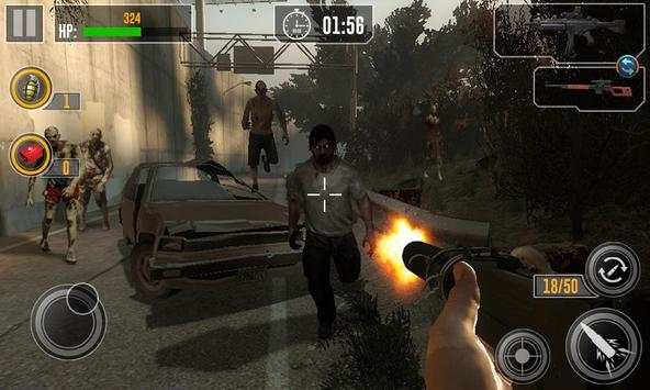 Dead Zombie Death Frontier Sniper FPS 3D screenshot 4