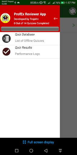 ProfEx Reviewer screenshot 1