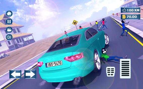 Stickman Destruction Car Driving 3D: Annihilation screenshot 5