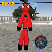 Stickman Spider Rope Hero Gangsters City icon