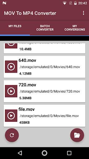Mov To Mp4 Converter screenshot 1