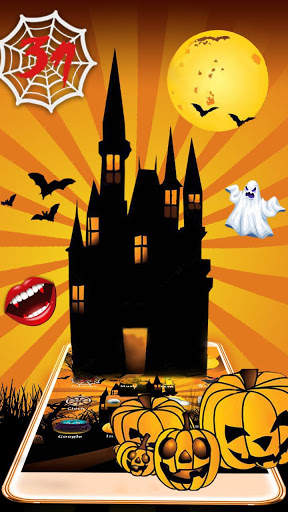 3D, Halloween Themes, Live Wallpaper screenshot 1