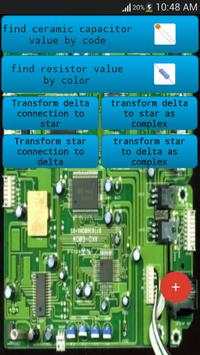 electronic component calculator screenshot 1