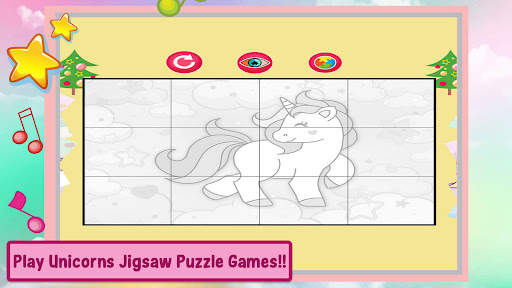 Unicorn Coloring Games Puzzle screenshot 4