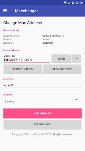 Macchanger [ROOT][No ADs] screenshot 1