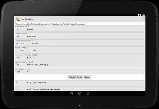 Fare Calculator screenshot 3