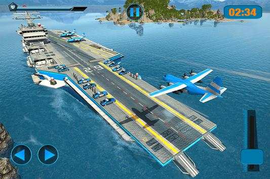 US Police Robot Car - Police Plane Transport Ship screenshot 2