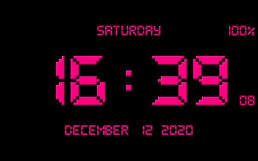 Digital Clock Live Wallpaper-7 PRO screenshot 15