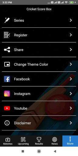 Cricket Score Box Live Line screenshot 8