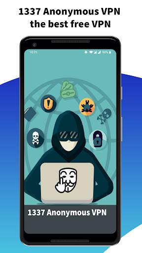 1337 Anonymous VPN - Unlimited Free VPN NO LOGS screenshot 1