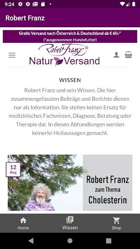 Robert Franz App 2 تصوير الشاشة