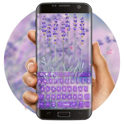 Purple Lavender Love Keyboard 10001001