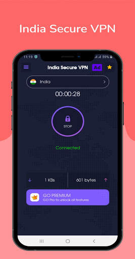 India Secure VPN– Fast, Secure - Free - VPN 2021 screenshot 3