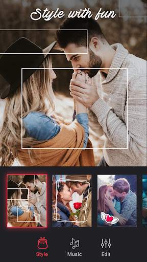Valentine video maker with music, Love video maker screenshot 2