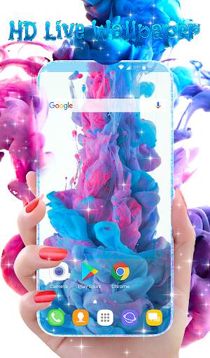 Magic Ink Live Wallpaper & Animated Keyboard screenshot 1