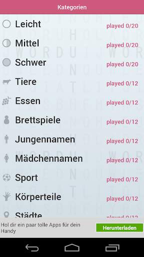 Wort Jagd - Die Wort Suche screenshot 3