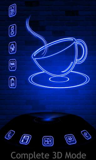 Xenon Blue Next Launcher Theme screenshot 1
