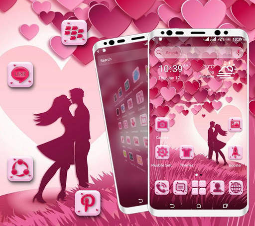 Heart Valentine Launcher Theme screenshot 4