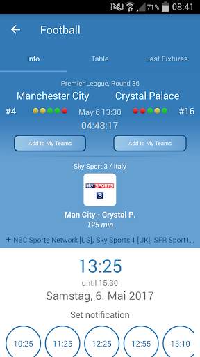 Live Sports TV Listings Guide 2 تصوير الشاشة