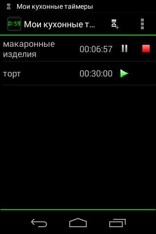 Мои кухонные таймеры скриншот 2