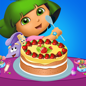 Hot Cooking Dora Cake-Crazy Kitchen Game icon