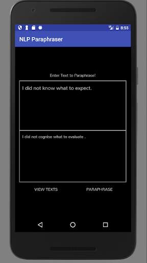 NLP Paraphraser screenshot 1