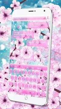 Spring Pink Cherry Keyboard screenshot 3
