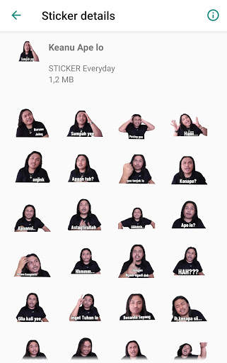 Funny Sticker Keanu Agl - WAStickerApps screenshot 4