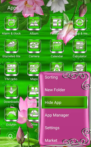 Free Lotus  Go Launcher theme screenshot 3