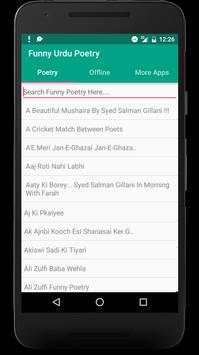 Funny Urdu Poetry Shayari screenshot 1