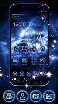 Dynamic Blue Car Theme screenshot 5
