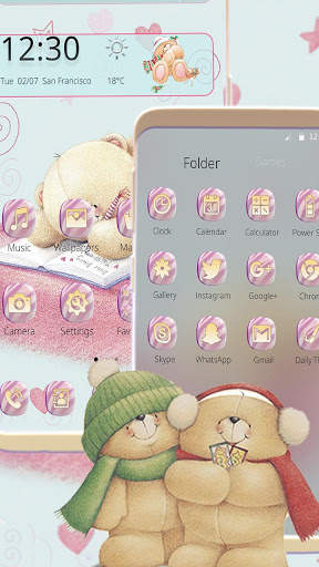 Love Letter Teddy Bear Theme screenshot 3