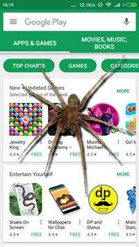 Spider on Screen Funny Joke screenshot 2