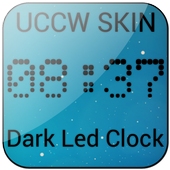 Dark Led Clock UCCW SKIN Free أيقونة