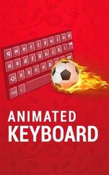 Анимированная клавиатура World Cup скриншот 1