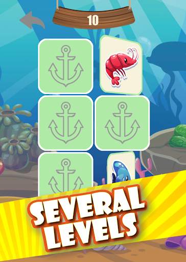 Memory game - Ocean fish screenshot 4