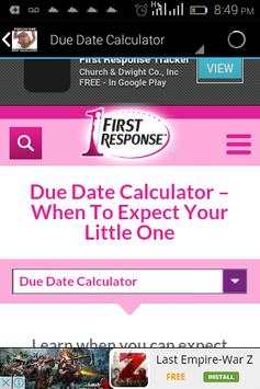 Period and Baby Calculator screenshot 2