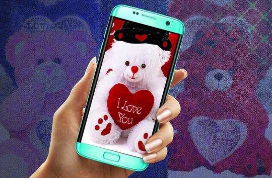 Teddy Bear Zipper Lock Screen screenshot 1
