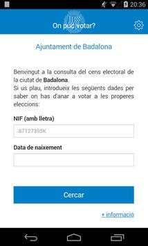 Badalona  -  On puc votar? screenshot 1