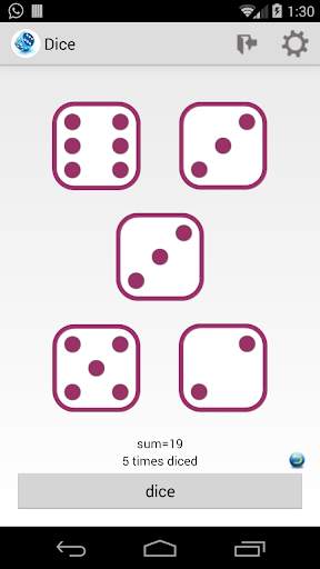 Dice screenshot 2
