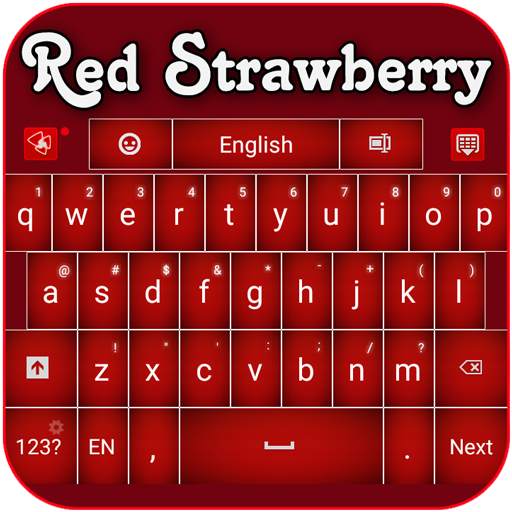 Red Strawberry Keyboard 6.74