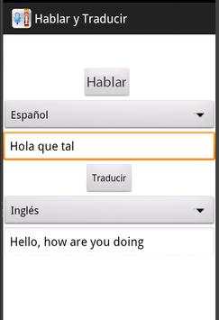 Hablar y Traducir screenshot 1