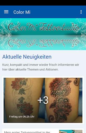 Color Mi Tattoostudio App screenshot 1