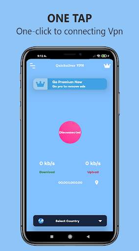 quicksilver vpn - fast vpn service(Unlimited free) screenshot 1