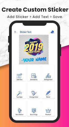 Fancy Text   Sticker Maker (WAStickerApps) screenshot 4