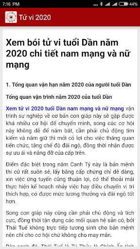 Tu vi 2021 - tu vi tron doi screenshot 2