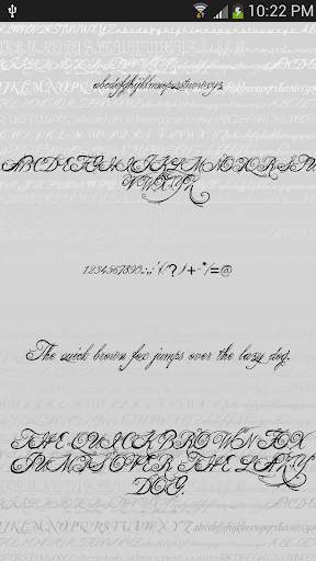 Script Fonts for Android 3 تصوير الشاشة
