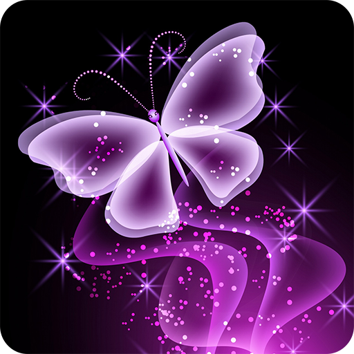 Neon Butterfly Wallpaper icon