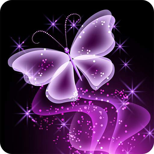 Neon Butterfly Wallpaper 1.01